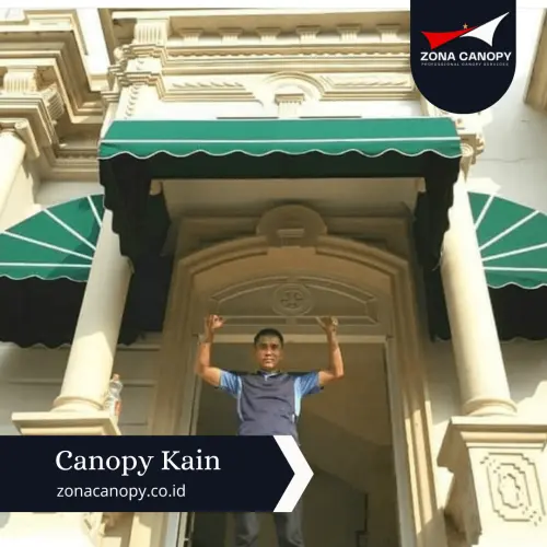 Canopy Kain Teras Rumah di Garut